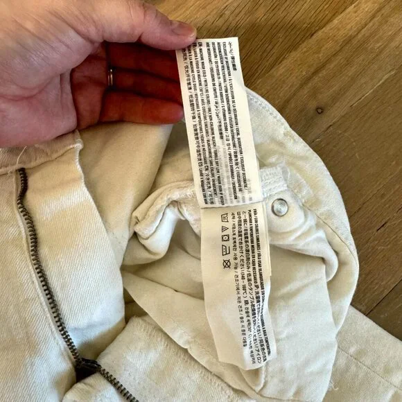 Abercrombie Skinny White Distressed Jeans Felix Stretch 32x34 - Picture 7 of 11